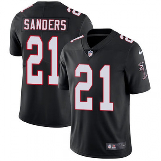 Nike Falcons #21 Deion Sanders Black Alternate Mens Stitched NFL Vapor Untouchable Limited Jersey Nike Falcons #21 Deion Sanders Black Alternate Mens Stitched NFL Vapor Untouchable Limited Jersey