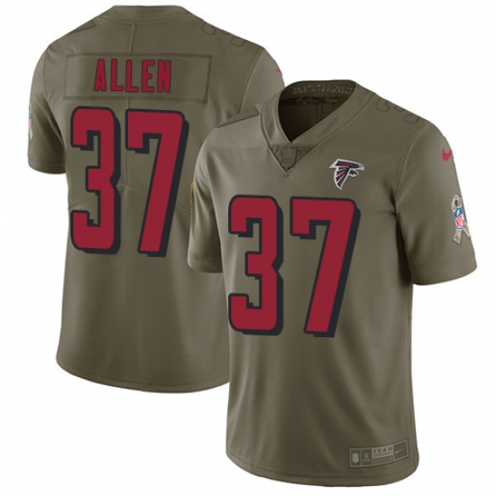 Nike Falcons #37 Ricardo Allen Olive Mens Stitched NFL Limited 2017 Salute To Service Jersey Nike Falcons #37 Ricardo Allen Olive Mens Stitched NFL Limited 2017 Salute To Service Jersey