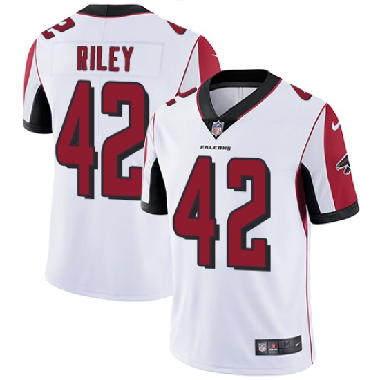 Nike Falcons #42 Duke Riley White Mens Stitched NFL Vapor Untouchable Limited Jersey Nike Falcons #42 Duke Riley White Mens Stitched NFL Vapor Untouchable Limited Jersey