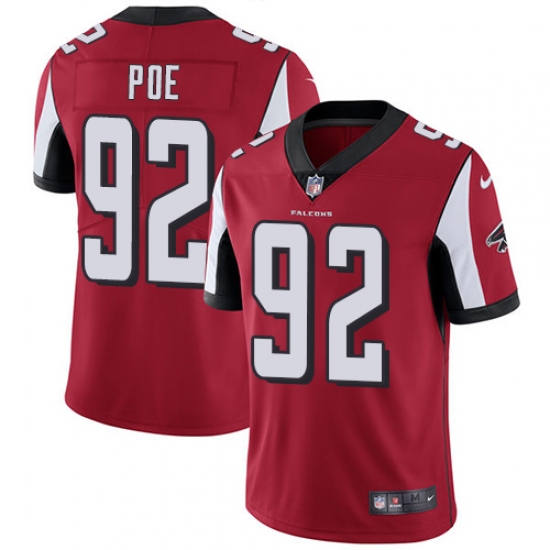 Nike Falcons #92 Dontari Poe Red Team Color Mens Stitched NFL Vapor Untouchable Limited Jersey Nike Falcons #92 Dontari Poe Red Team Color Mens Stitched NFL Vapor Untouchable Limited Jersey