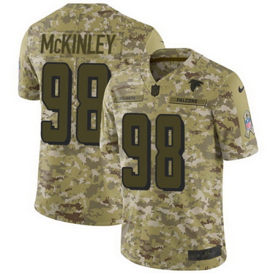 Nike Falcons #98 Takkarist McKinley Camo Mens Stitched NFL Limited 2018 Salute To Service Jersey Nike Falcons #98 Takkarist McKinley Camo Mens Stitched NFL Limited 2018 Salute To Service Jersey