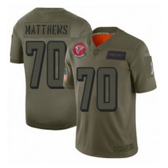 Womens Atlanta Falcons 70 Jake Matthews Limited Camo 2019 Salute to Service Football Jersey Womens Atlanta Falcons 70 Jake Matthews Limited Camo 2019 Salute to Service Football Jersey