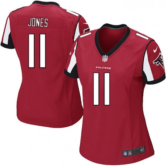Womens Nike Atlanta Falcons 11 Julio Jones Game Red Team Color NFL Jersey Womens Nike Atlanta Falcons 11 Julio Jones Game Red Team Color NFL Jersey