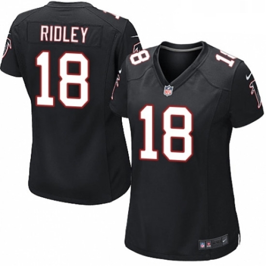 Womens Nike Atlanta Falcons 18 Calvin Ridley Game Black Alternate NFL Jersey Womens Nike Atlanta Falcons 18 Calvin Ridley Game Black Alternate NFL Jersey
