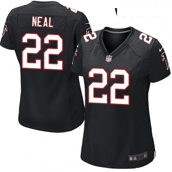 Womens Nike Atlanta Falcons 22 Keanu Neal Game Black Alternate NFL Jersey Womens Nike Atlanta Falcons 22 Keanu Neal Game Black Alternate NFL Jersey