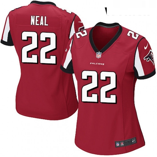 Womens Nike Atlanta Falcons 22 Keanu Neal Game Red Team Color NFL Jersey Womens Nike Atlanta Falcons 22 Keanu Neal Game Red Team Color NFL Jersey