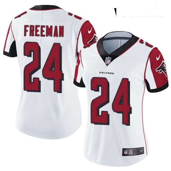 Womens Nike Atlanta Falcons 24 Devonta Freeman White Vapor Untouchable Limited Player NFL Jersey Womens Nike Atlanta Falcons 24 Devonta Freeman White Vapor Untouchable Limited Player NFL Jersey