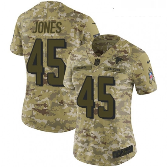 Womens Nike Atlanta Falcons 45 Deion Jones Limited Camo 2018 Salute to Service NFL Jersey Womens Nike Atlanta Falcons 45 Deion Jones Limited Camo 2018 Salute to Service NFL Jersey