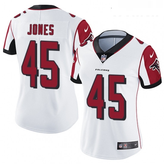 Womens Nike Atlanta Falcons 45 Deion Jones White Vapor Untouchable Limited Player NFL Jersey Womens Nike Atlanta Falcons 45 Deion Jones White Vapor Untouchable Limited Player NFL Jersey