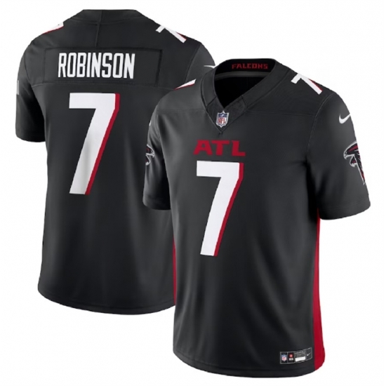 Toddler Atlanta Falcons 7 Bijan Robinson Black 2023 F U S E Vapor Untouchable Limited Stitched Football Jersey Toddler Atlanta Falcons 7 Bijan Robinson Black 2023 F U S E Vapor Untouchable Limited Stitched Football Jersey