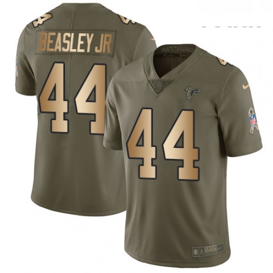Youth Nike Atlanta Falcons 44 Vic Beasley Limited OliveGold 2017 Salute to Service NFL Jersey Youth Nike Atlanta Falcons 44 Vic Beasley Limited OliveGold 2017 Salute to Service NFL Jersey