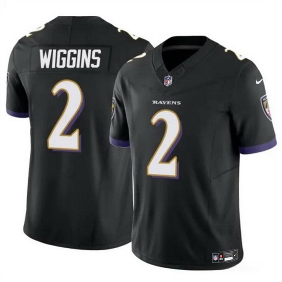 Men Baltimore Ravens 2 Nate Wiggins Black 2024 Draft F U S E Vapor Limited Football Jersey Men Baltimore Ravens 2 Nate Wiggins Black 2024 Draft F U S E Vapor Limited Football Jersey