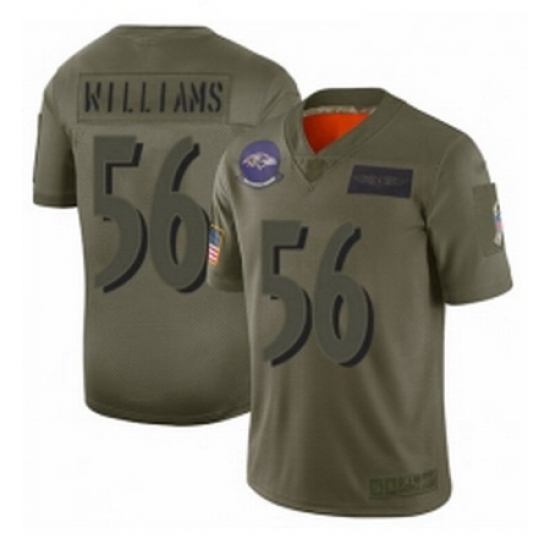 Men Baltimore Ravens 56 Tim Williams Limited Camo 2019 Salute to Service Football Jersey Men Baltimore Ravens 56 Tim Williams Limited Camo 2019 Salute to Service Football Jersey