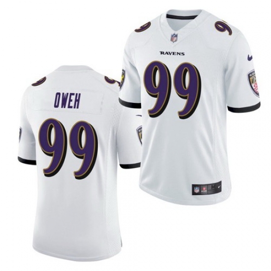Men Baltimore Ravens 99 Odafe Oweh White 2021 Limited Football Jersey Men Baltimore Ravens 99 Odafe Oweh White 2021 Limited Football Jersey