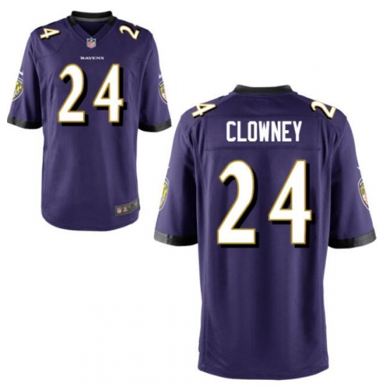 Men Baltimore Ravens Jadeveon Clowney #24 Purple Vapor Limited Stitched NFL Jersey Men Baltimore Ravens Jadeveon Clowney #24 Purple Vapor Limited Stitched NFL Jersey
