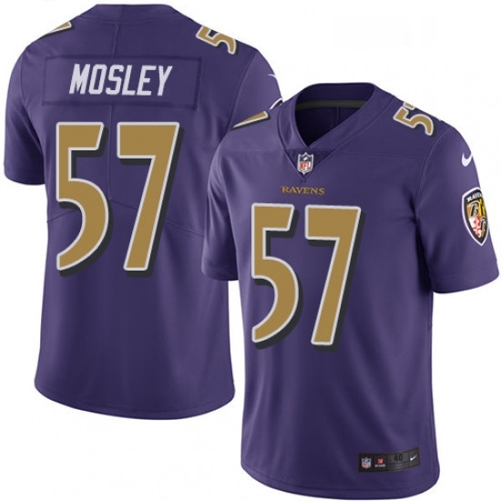 Mens Nike Baltimore Ravens 57 CJ Mosley Limited Purple Rush Vapor Untouchable NFL Jersey Mens Nike Baltimore Ravens 57 CJ Mosley Limited Purple Rush Vapor Untouchable NFL Jersey
