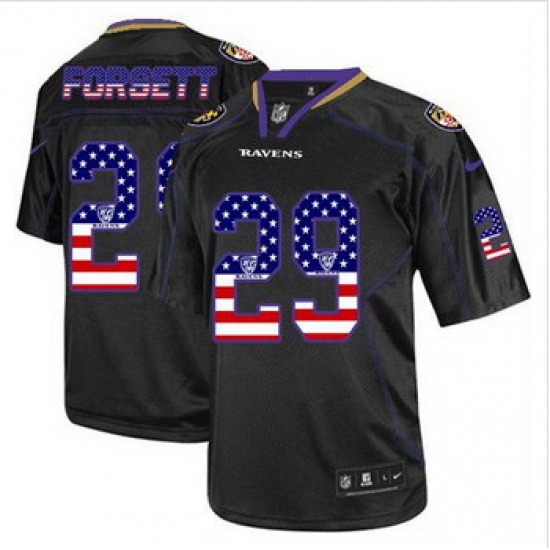 New Baltimore ravens #29 Justin Forsett Black Men Stitched NFL Elite USA Flag Fashion Jersey New Baltimore ravens #29 Justin Forsett Black Men Stitched NFL Elite USA Flag Fashion Jersey