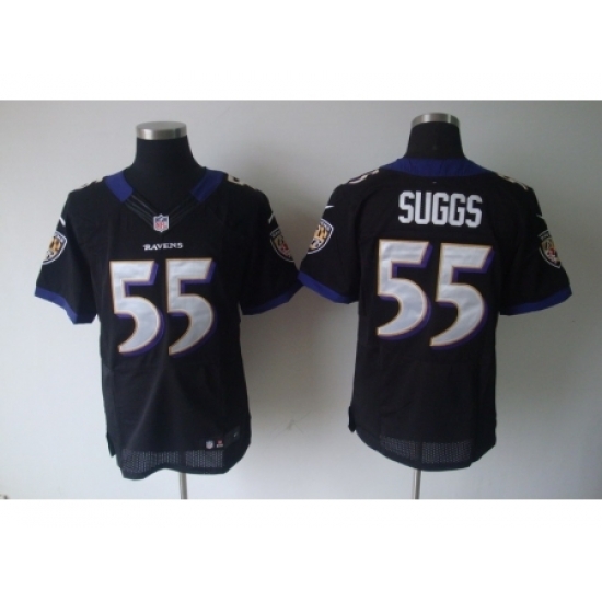 Nike Baltimore Ravens 55 Terrell Suggs Black Elite NFL Jersey Nike Baltimore Ravens 55 Terrell Suggs Black Elite NFL Jersey