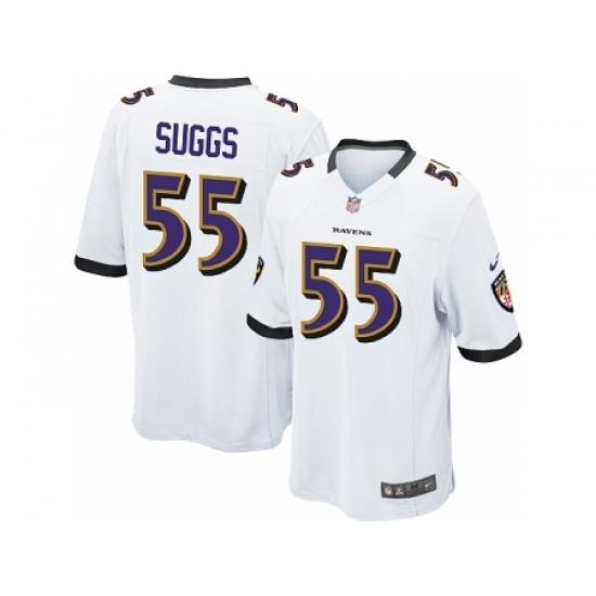 Nike Baltimore Ravens 55 Terrell Suggs White Game NFL Jersey Nike Baltimore Ravens 55 Terrell Suggs White Game NFL Jersey