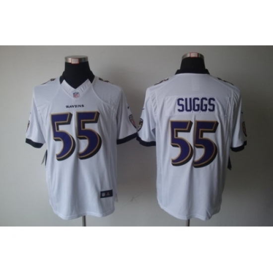 Nike Baltimore Ravens 55 Terrell Suggs White Limited NFL Jersey Nike Baltimore Ravens 55 Terrell Suggs White Limited NFL Jersey