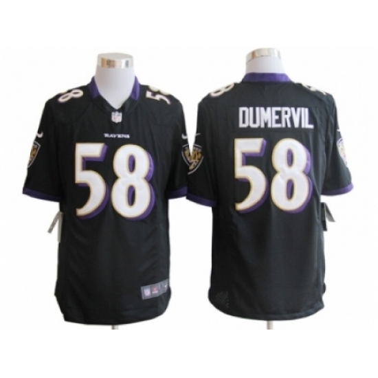 Nike Baltimore Ravens 58 Elvis Dumervil Black Limited NFL Jersey Nike Baltimore Ravens 58 Elvis Dumervil Black Limited NFL Jersey