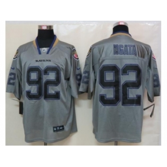 Nike Baltimore Ravens 92 Haloti Ngata Grey Elite Lights out NFL Jersey Nike Baltimore Ravens 92 Haloti Ngata Grey Elite Lights out NFL Jersey