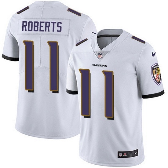 Nike Ravens 11 Seth Roberts White Men Stitched NFL Vapor Untouchable Limited Jersey Nike Ravens 11 Seth Roberts White Men Stitched NFL Vapor Untouchable Limited Jersey