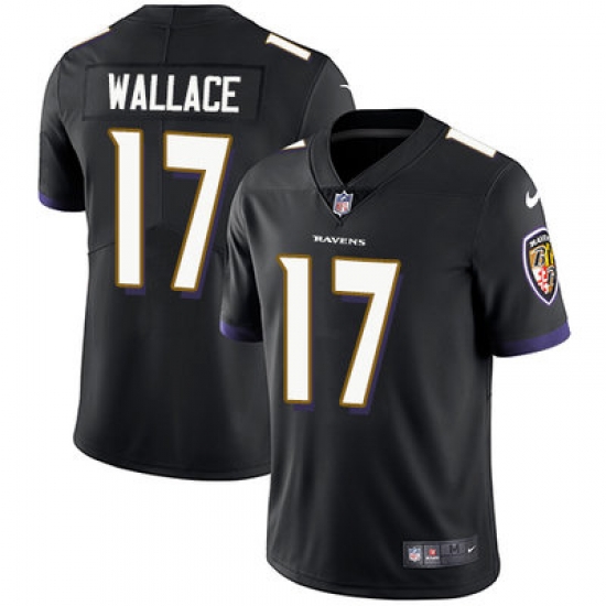 Nike Ravens #17 Mike Wallace Black Alternate Mens Stitched NFL Vapor Untouchable Limited Jersey Nike Ravens #17 Mike Wallace Black Alternate Mens Stitched NFL Vapor Untouchable Limited Jersey