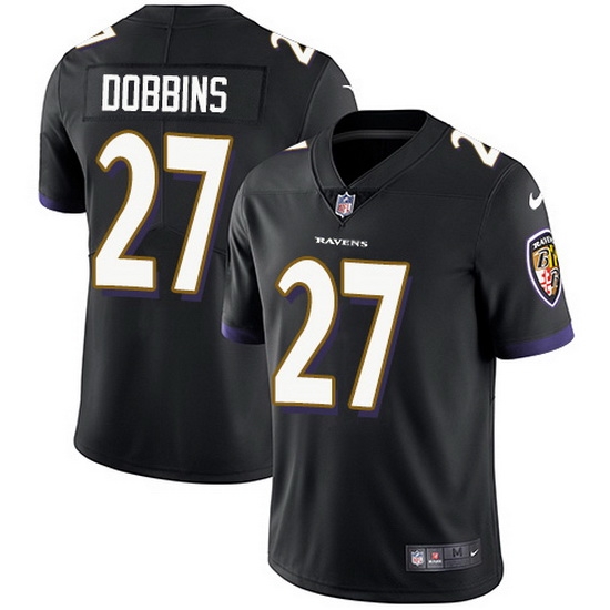 Nike Ravens 27 J K Dobbins Black Alternate Men Stitched NFL Vapor Untouchable Limited Jersey Nike Ravens 27 J K Dobbins Black Alternate Men Stitched NFL Vapor Untouchable Limited Jersey