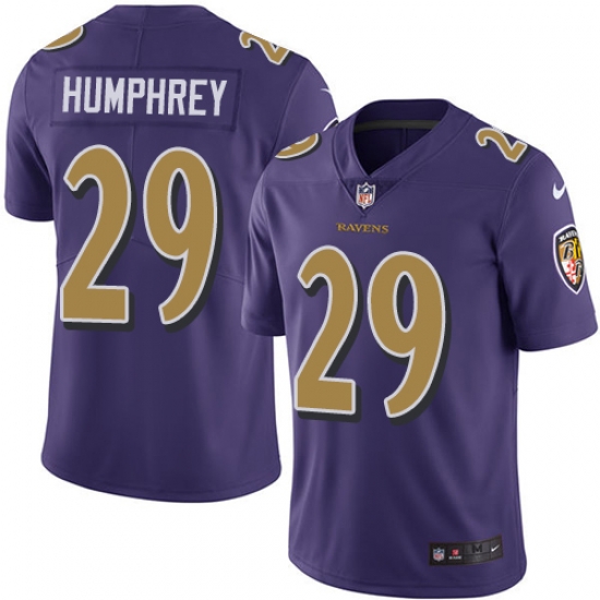 Nike Ravens #29 Marlon Humphrey Purple Mens Stitched NFL Limited Rush Jersey Nike Ravens #29 Marlon Humphrey Purple Mens Stitched NFL Limited Rush Jersey