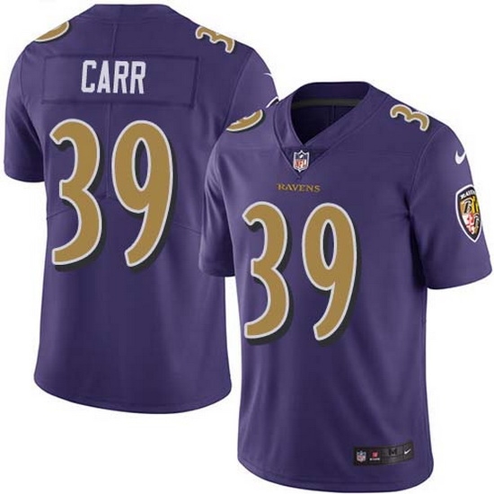 Nike Ravens 39 Brandon Carr Purple Men Stitched NFL Limited Rush Jersey Nike Ravens 39 Brandon Carr Purple Men Stitched NFL Limited Rush Jersey