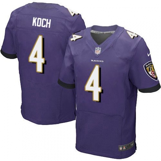 Nike Ravens #4 Sam Koch Purple Team Color Mens Stitched NFL New Elite Jersey Nike Ravens #4 Sam Koch Purple Team Color Mens Stitched NFL New Elite Jersey