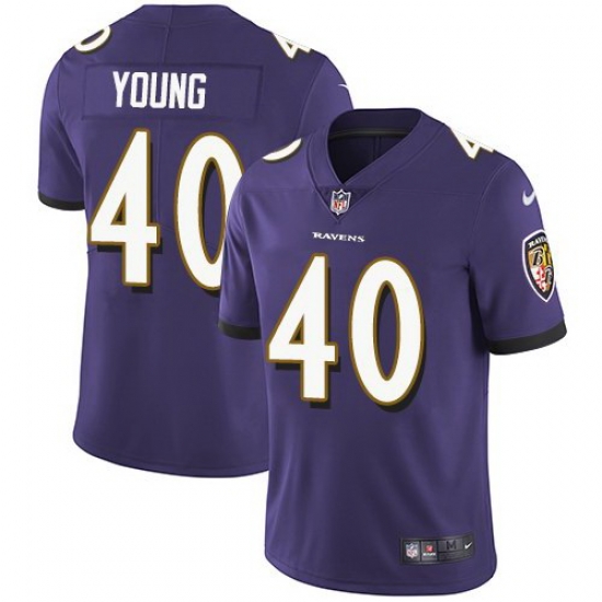 Nike Ravens 40 Kenny Young Purple Vapor Untouchable Limited Jersey Nike Ravens 40 Kenny Young Purple Vapor Untouchable Limited Jersey