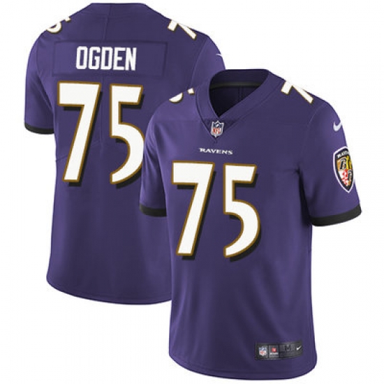 Nike Ravens #75 Jonathan Ogden Purple Team Color Mens Stitched NFL Vapor Untouchable Limited Jersey Nike Ravens #75 Jonathan Ogden Purple Team Color Mens Stitched NFL Vapor Untouchable Limited Jersey