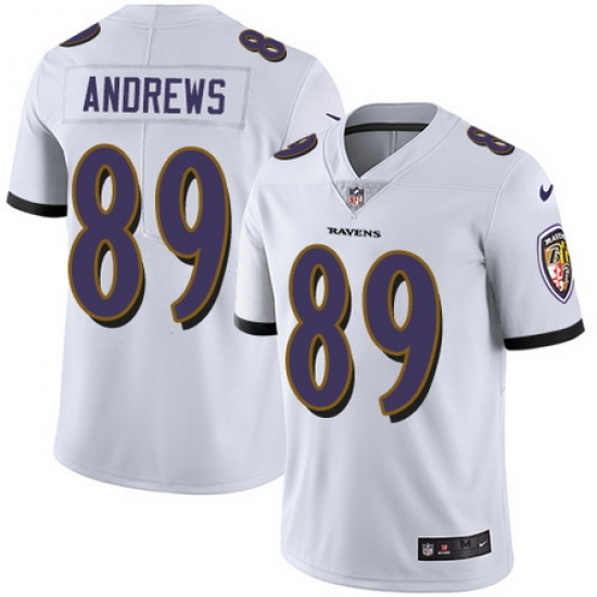 Nike Ravens #89 Mark Andrews White Mens Stitched NFL Vapor Untouchable Limited Jersey Nike Ravens #89 Mark Andrews White Mens Stitched NFL Vapor Untouchable Limited Jersey