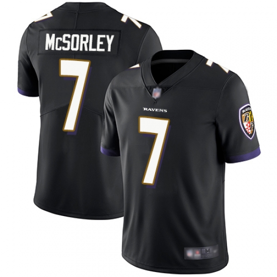 Ravens 7 Trace McSorley Black Alternate Men Stitched Football Vapor Untouchable Limited Jersey Ravens 7 Trace McSorley Black Alternate Men Stitched Football Vapor Untouchable Limited Jersey