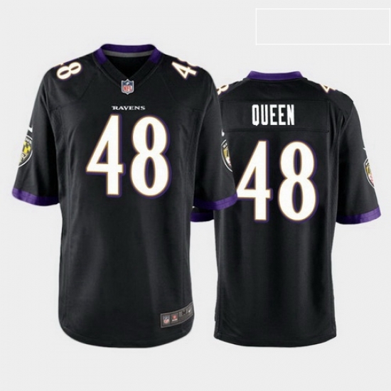 men patrick queen baltimore ravens black game jersey men patrick queen baltimore ravens black game jersey