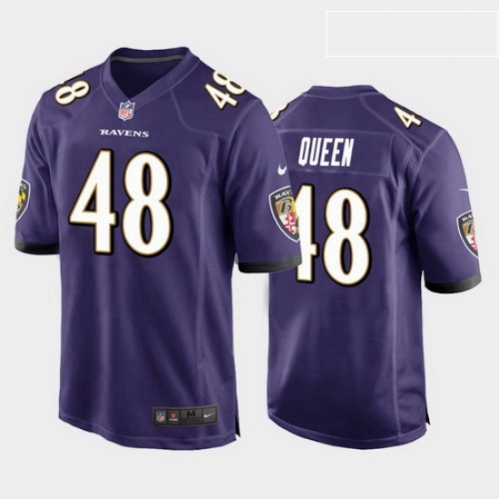 men patrick queen baltimore ravens purple game jersey men patrick queen baltimore ravens purple game jersey