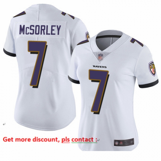 Ravens 7 Trace McSorley White Women Stitched Football Vapor Untouchable Limited Jersey Ravens 7 Trace McSorley White Women Stitched Football Vapor Untouchable Limited Jersey