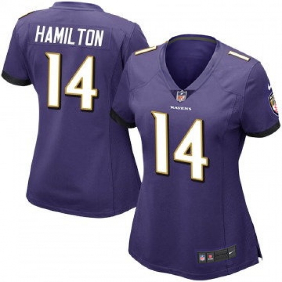 Women Baltimore Ravens 14 Kyle Hamilton Purple 2023 F U S E Vapor Jersey Women Baltimore Ravens 14 Kyle Hamilton Purple 2023 F U S E Vapor Jersey