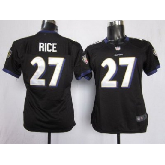 Women Nike Baltimore Ravens 27 Rice Black Nike NFL Jerseys Women Nike Baltimore Ravens 27 Rice Black Nike NFL Jerseys
