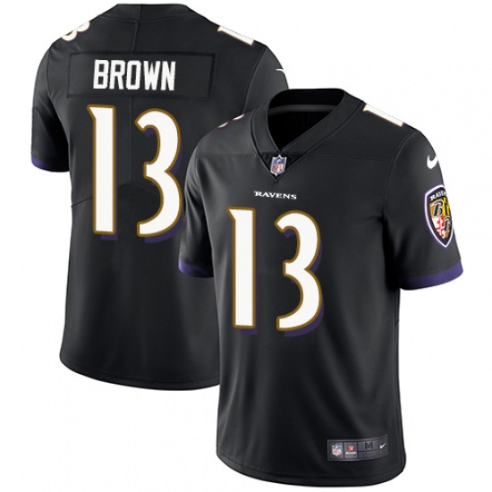 Nike Ravens #13 John Brown Black Alternate Youth Stitched NFL Vapor Untouchable Limited Jersey Nike Ravens #13 John Brown Black Alternate Youth Stitched NFL Vapor Untouchable Limited Jersey