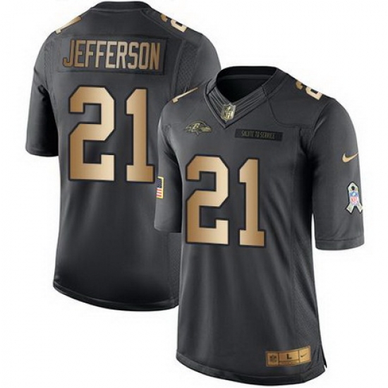 Nike Ravens #21 Tony Jefferson Black Youth Stitched NFL Limited Gold Salute to Service Jersey Nike Ravens #21 Tony Jefferson Black Youth Stitched NFL Limited Gold Salute to Service Jersey