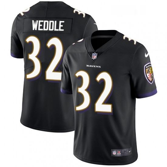 Youth Nike Baltimore Ravens 32 Eric Weddle Black Alternate Vapor Untouchable Limited Player NFL Jersey Youth Nike Baltimore Ravens 32 Eric Weddle Black Alternate Vapor Untouchable Limited Player NFL Jersey