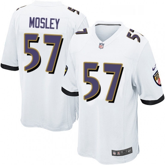 Youth Nike Baltimore Ravens 57 CJ Mosley Game White NFL Jersey Youth Nike Baltimore Ravens 57 CJ Mosley Game White NFL Jersey