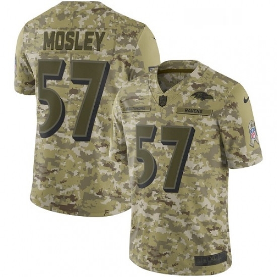 Youth Nike Baltimore Ravens 57 CJ Mosley Limited Camo 2018 Salute to Service NFL Jersey Youth Nike Baltimore Ravens 57 CJ Mosley Limited Camo 2018 Salute to Service NFL Jersey