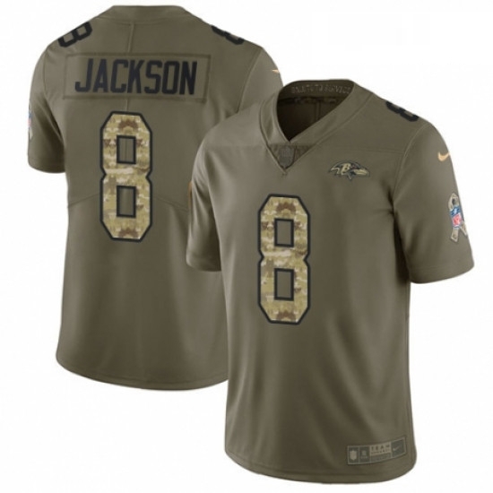 Youth Nike Baltimore Ravens 8 Lamar Jackson Limited OliveCamo Salute to Service NFL Jersey Youth Nike Baltimore Ravens 8 Lamar Jackson Limited OliveCamo Salute to Service NFL Jersey