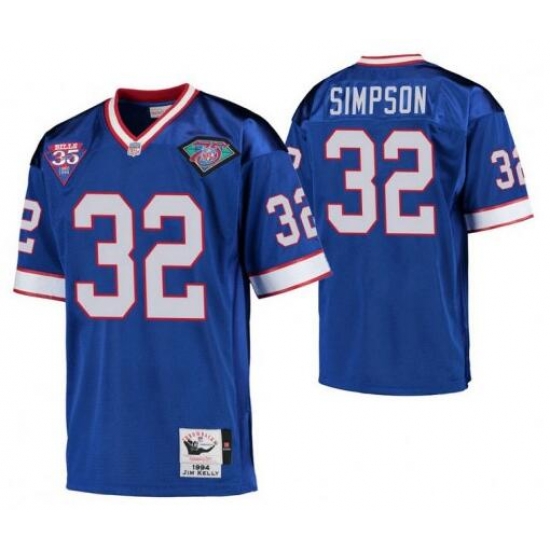 Men Bills OJ simpson #32 Blue Throwback Stitched Jersey Men Bills OJ simpson #32 Blue Throwback Stitched Jersey
