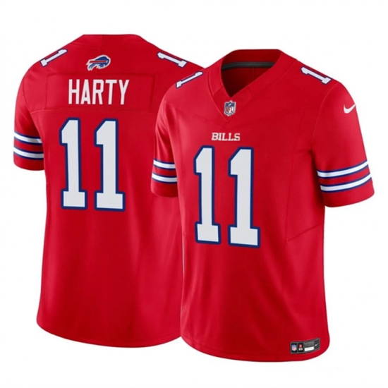 Men Buffalo Bills 11 Deonte Harty Red 2023 F U S E Vapor Untouchable Limited Stitched Jersey Men Buffalo Bills 11 Deonte Harty Red 2023 F U S E Vapor Untouchable Limited Stitched Jersey