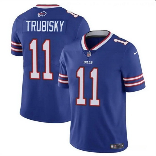 Men Buffalo Bills 11 Mitch Trubisky Blue Vapor Untouchable Limited Stitched Football Jersey Men Buffalo Bills 11 Mitch Trubisky Blue Vapor Untouchable Limited Stitched Football Jersey